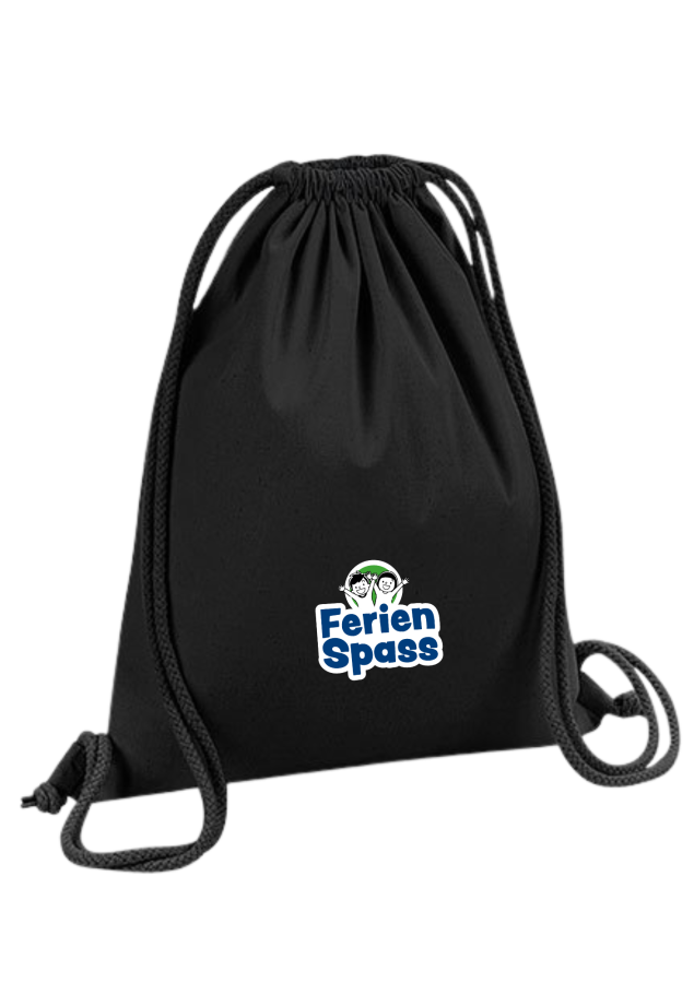 Turnbeutel Ferien Spass Black